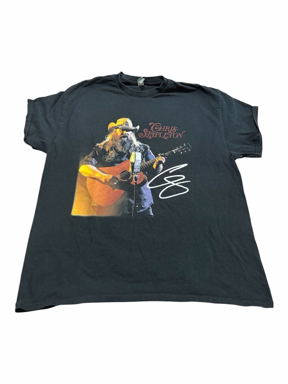 Chris Stapleton Graphic Tee Black Size XL Guitar Country Western Music Festival
